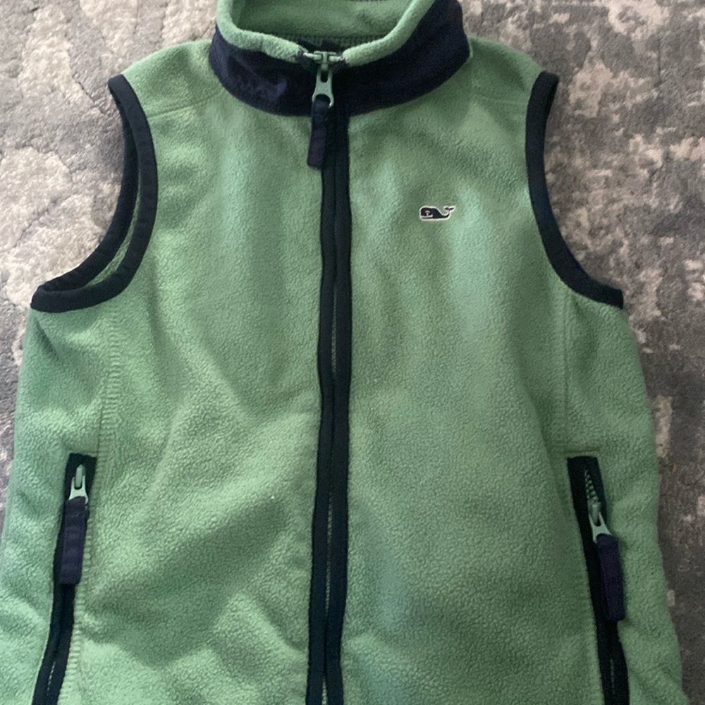 Vineyard Vines Green and Navy Kids Vest